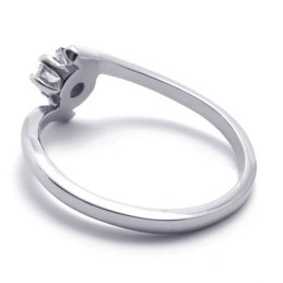 Damen-Diamantring Aus Titan