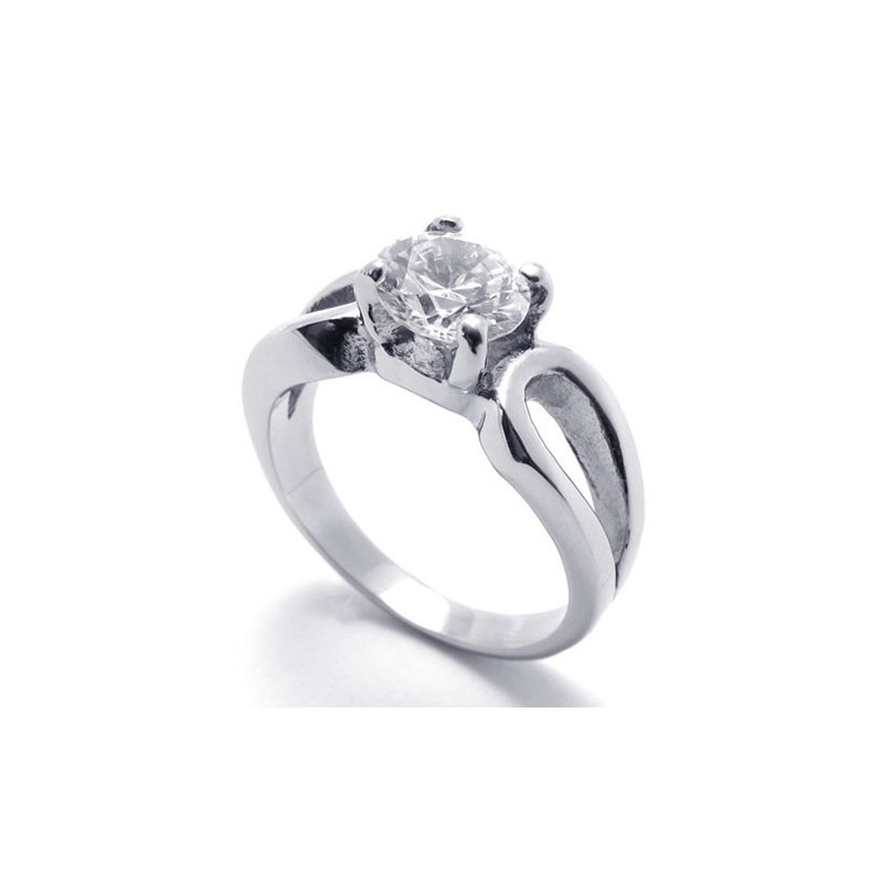 Damen-Diamantring Aus Titan Damen-Diamantring Aus Titan