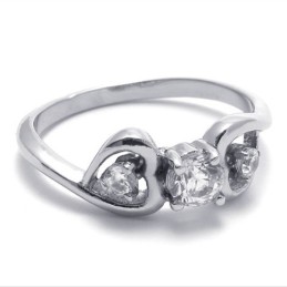 Diamant-Titanring Für Damen