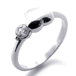 Diamant-Titanring Für Damen