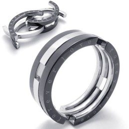 Puzzle Schwarzer Titanring