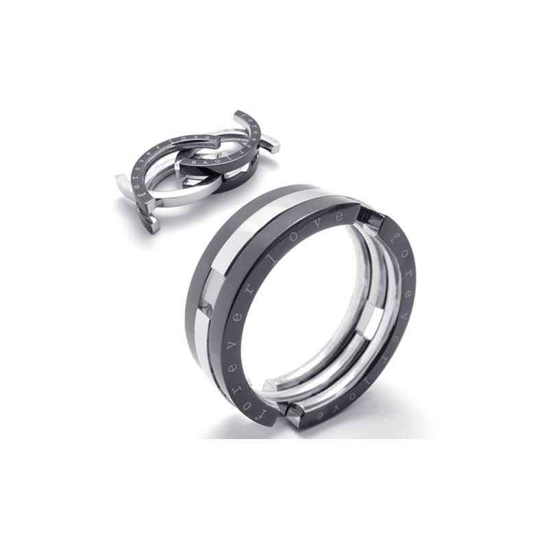 Puzzle Schwarzer Titanring Puzzle Schwarzer Titanring