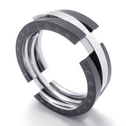 Puzzle Schwarzer Titanring