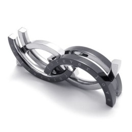 Puzzle Schwarzer Titanring