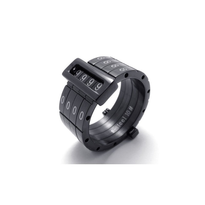 Schwarzer Puzzle Code Lovers Titanring Schwarzer Puzzle Code Lovers Titanring