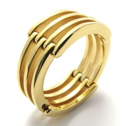 Gold Puzzle Titan Ring