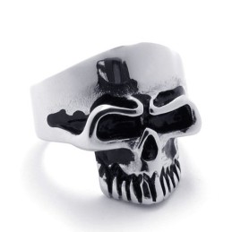 Titanring Mit Totenkopf