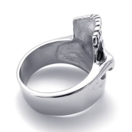 Titanring Mit Totenkopf