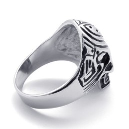 Titanring Mit Totenkopf