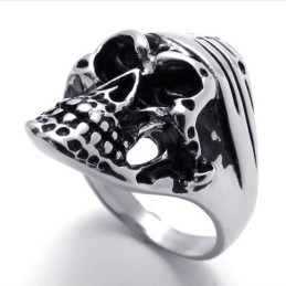 Titanring Mit Totenkopf