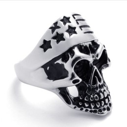 Titanring Mit Totenkopf