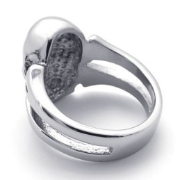Titanring Mit Totenkopf