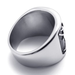 Titanring Mit Totenkopf