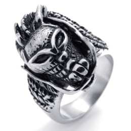 Titanring Mit Totenkopf
