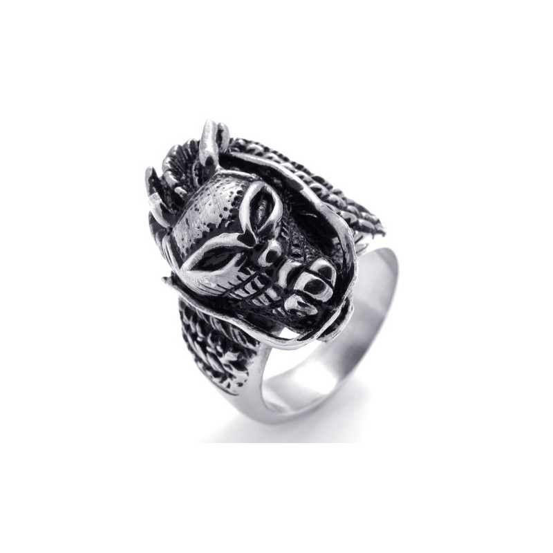Titanring Mit Totenkopf Titanring Mit Totenkopf