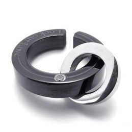 Schwarzer Diamant-Liebhaber-Titan-Anhänger Für Frauen
