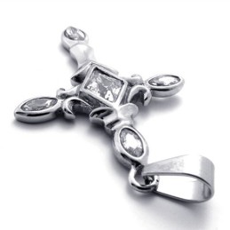 Kreuzanhänger Aus Titan Mit Diamanten
