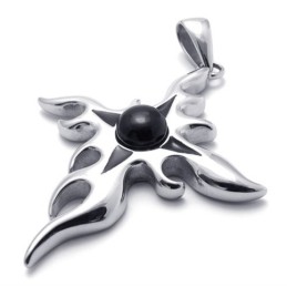 Kreuz-Edelstein-Titan-Anhänger