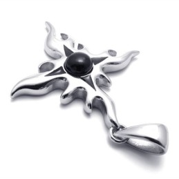 Kreuz-Edelstein-Titan-Anhänger