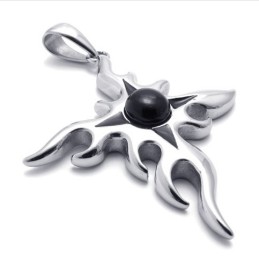 Kreuz-Edelstein-Titan-Anhänger
