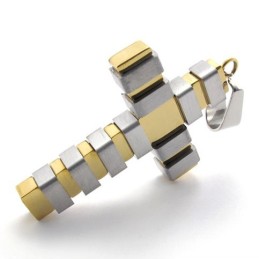 Gold Titan Kreuz Anhänger