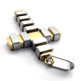 Gold Titan Kreuz Anhänger