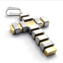Gold Titan Kreuz Anhänger