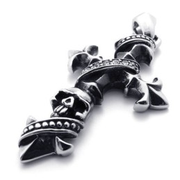 Totenkopf-Kreuzanhänger Aus Titan