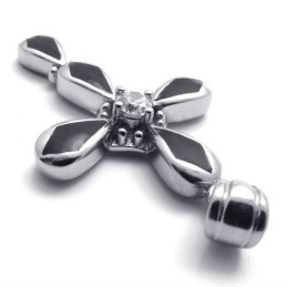 Diamant-Kreuzanhänger Aus Titan