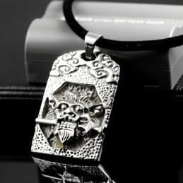 Cool Man Einzigartiger Totenkopf Halskette Anhänger Aus Reinem Titan Geschenk
