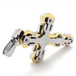 Gold Titan Kreuz Anhänger