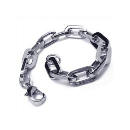 Herren- Und Jungenarmband Aus Reinem Titan Mit Charm-Gliedern