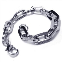 Herren- Und Jungenarmband Aus Reinem Titan Mit Charm-Gliedern