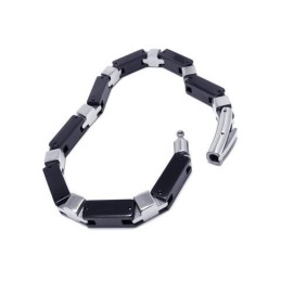 Herren- Und Jungenarmband Aus Reinem Titan Mit Silberner Kette Und Charms