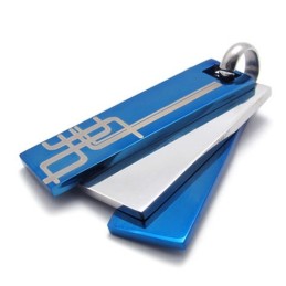 Blauer Titananhänger