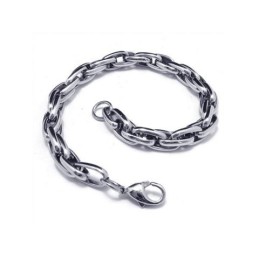 Herren- Und Jungen-Armband Aus Reinem Titan Mit Silbernem Charm