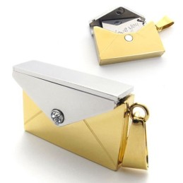 Gold Brieftasche Liebhaber Titan Anhänger