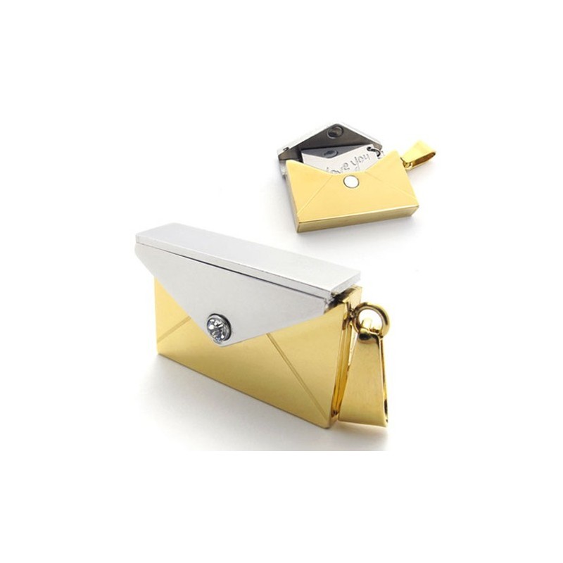 Gold Brieftasche Liebhaber Titan Anhänger Gold Brieftasche Liebhaber Titan Anhänger
