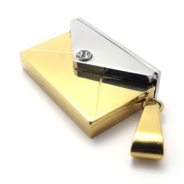 Gold Brieftasche Liebhaber Titan Anhänger
