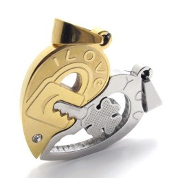 Gold Accent Lovers Titan Anhänger