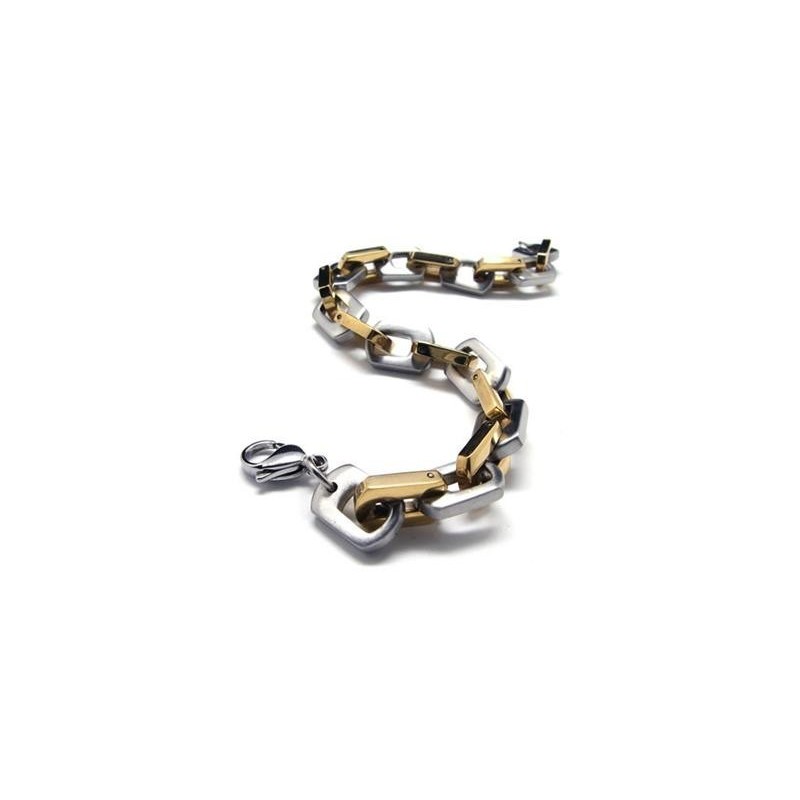 Charm-Armband Aus Reinem Titan Für Herren Und Jungen, Vergoldet Und Silberfarben Charm-Armband Aus Reinem Titan Für Herren Und Jungen, Vergoldet Und Silberfarben