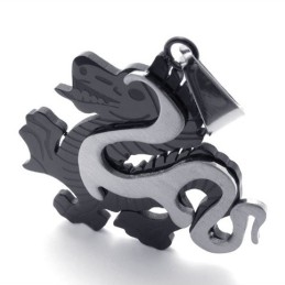 Schwarzer Drache Titan Anhänger