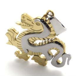 Goldener Drachen-Anhänger Aus Titan
