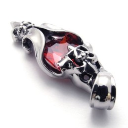 Roter Diamant-Titan-Anhänger