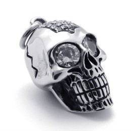 Diamant-Totenkopf-Anhänger Aus Titan