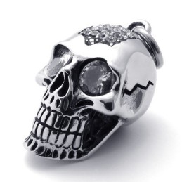 Diamant-Totenkopf-Anhänger Aus Titan