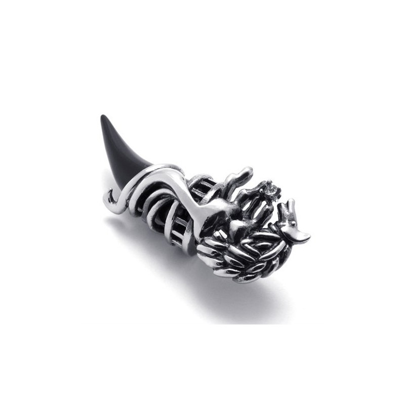 Titan-Anhänger Mit Schwarzem Horn Titan-Anhänger Mit Schwarzem Horn