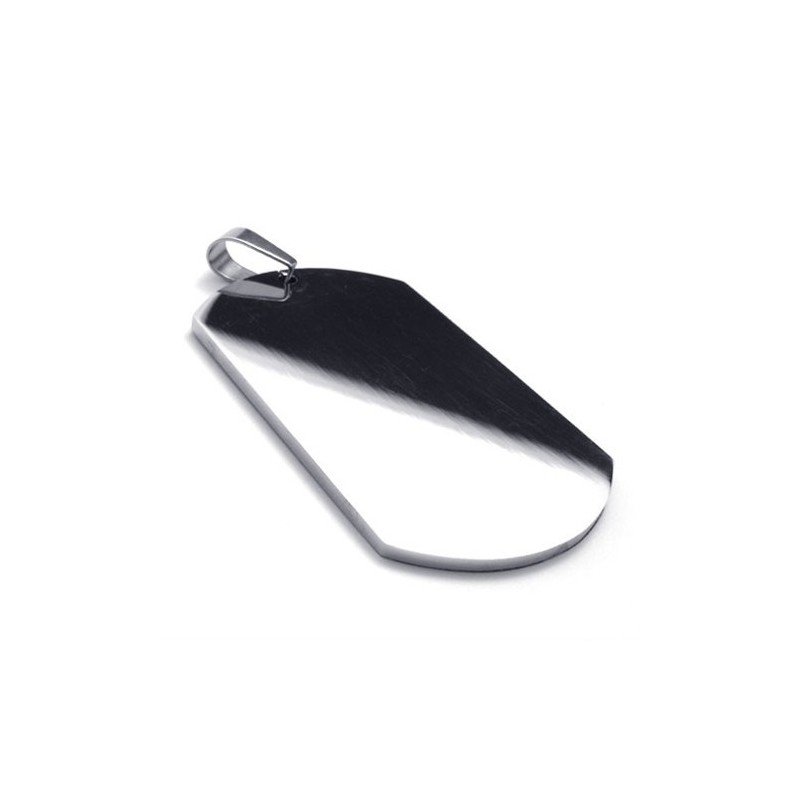 Polierter Dog Tag Titan Anhänger Polierter Dog Tag Titan Anhänger