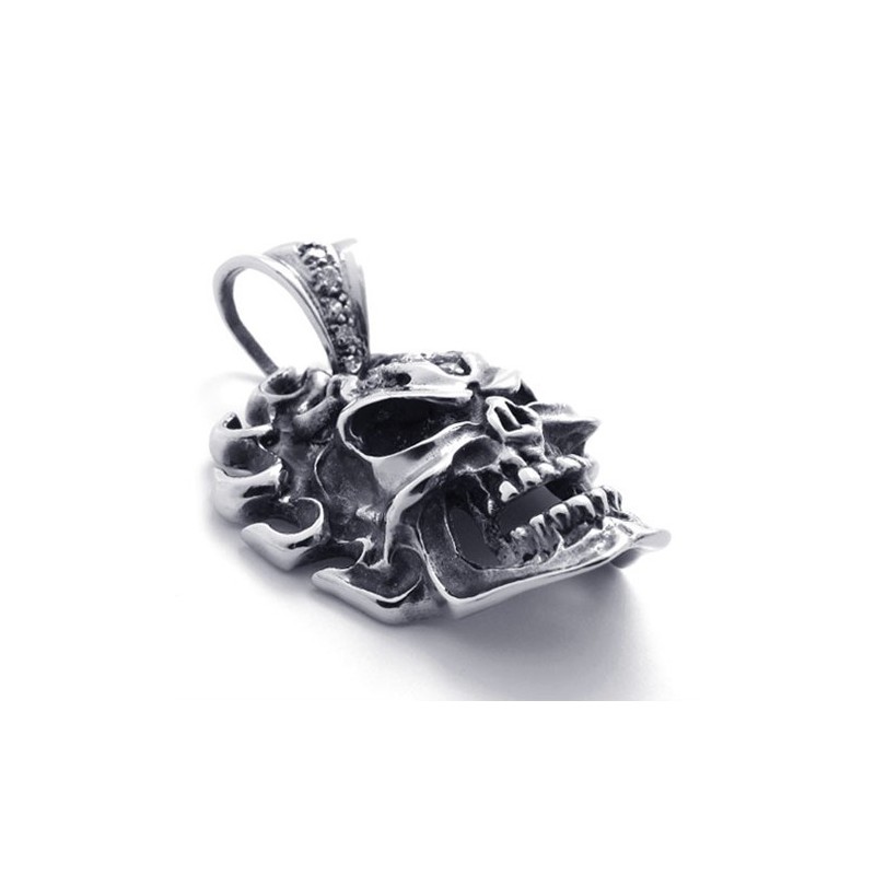 Totenkopf Diamant Titan Anhänger Totenkopf Diamant Titan Anhänger