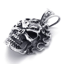 Totenkopf Diamant Titan Anhänger